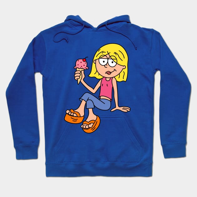 Lizzie with Ice-Cream Hoodie by artxlife